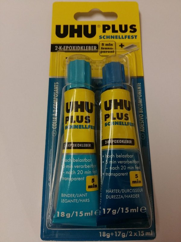 Uhu Plus Schnellfest 2-Komponenten-Epoxidharzkleber